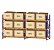 PORTA PALLET DUPLO 2,00 x 2,30m 03 NÍVEIS (6000kg) - Imagem 1