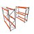 KIT 2 MINI PORTA PALLET 2,00 X 1,80 X 0,60M 500KG POR NÍVEL (SEPARADOS) - Imagem 1