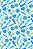 Tecido Tricoline Estampa doces azul - Imagem 1