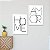 Kit 2 Quadros Home e Amor - Imagem 2