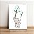 Quadro Decorativo Elefante com Balões - Imagem 2