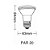 Lampada Led Par 20 7W 36 2700K IP65 - Taschibra - Imagem 3