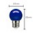 Lampada Led Bolinha 1W Azul E27 110V - Embuled - Imagem 3