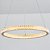 Lustre Pendente Led 36W 4000K Aneis Dourado - Sorte Luz - Imagem 3