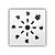 Grelha Rotativa Quadrada Branca 9,4 X 9,4 Cm - Astra - Imagem 1