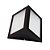 Arandela Triangular 17Cm Pto - Felux - Imagem 1