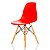 Conjunto 6 Cadeiras Charles Eames Eiffel DSW - Vermelha - BRS - Imagem 3