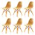 Conjunto 6 Cadeiras Charles Eames Eiffel DSW - Mocha - BRS - Imagem 1