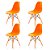 Conjunto 4 Cadeiras Charles Eames Eiffel DSW - Laranja - BRS - Imagem 1