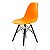 Cadeira Charles Eames Eiffel DSW - Black Edition - Laranja - BRS - Imagem 1