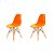 Conjunto 2 Cadeiras Charles Eames Eiffel DSW - Laranja - BRS - Imagem 1