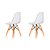 Conjunto 2 Cadeiras Charles Eames Eiffel DSW - Acrílica Transparente - BRS - Imagem 1