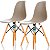 Conjunto 2 Cadeiras Charles Eames Eiffel DSW - Nude - BRS - Imagem 1