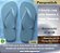 Chinelo com sola branca e tiras brancas slins feminino - Imagem 1