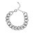 Pulseira Ródio Branco Elo Grosso - Imagem 1