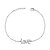Pulseira Ródio Branco Love Cravejado com Zircônias - Imagem 1