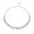 Colar Choker Ródio Branco Gotas Lisas - Imagem 1