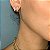 Brinco Banhado Ear Cuff Concha 3 Fios Cravejado com Zircônia - Imagem 2