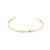 Pulseira Bracelete Ouro Rose com Aro Retorcido - Imagem 1