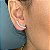 Brinco Ródio Branco Ear Cuff Cravejado com 8 Zircônias - Imagem 2