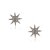Brinco Folheado Estrela 8 Pontas Grande com Zircônia - Imagem 1