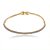 Pulseira Bracelete Banhado Dourado com Pedrinhas - Imagem 1