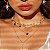 Colar Banhado Choker Fio Nó de Marinheiro - Imagem 2