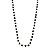 Cordão Banhada com Pedras de Cristal Preto Ônix Longo - Imagem 2