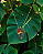 Cordão Banhado Floral Costela de Adão com Arara Resinados - Imagem 2