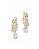 Brinco Gotas de Zircônia Cristal - Imagem 2