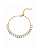 Pulseira Cristais Coloridos Elo Português - Imagem 2