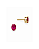 Brinco Pedra Oval Rosa Pink - Imagem 2