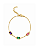 Pulseira Zircônias Quadradas Coloridas - Imagem 2