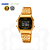 Relógio Casio Dourado Caixa Preta Pequeno LA680WGA-1BDF - Imagem 1