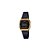 Relógio Casio Mini Preto com Visor e Detalhes da Caixa em Dourado LA670WEGB-1B - Imagem 3