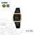 Relógio Casio Mini Preto com Visor e Detalhes da Caixa em Dourado LA670WEGB-1B - Imagem 1