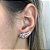 Brinco Ear Cuff Ródio Branco com Zircônias - Imagem 2