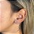 Brinco Banhado Ear Cuff Com Zircônias Coloridas - Imagem 2