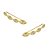 Brinco Banhado Ear Cuff Olho Grego Com Zircônia - Imagem 1