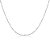 Colar Ródio Branco Choker Corrente Fina com Coração Liso - Imagem 1