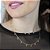 Colar Banhado Choker Bolinhas com Zircônias - Imagem 2