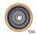 RODA 414 DE PU C/ ROLAMENTO DE ESFERAS - 100X38MM / R 414 PE - Imagem 2
