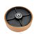RODA 82 DE PU C/ ROLAMENTO DE ESFERAS P/ 400KG - 200X50MM / R 82 PE - Imagem 2
