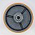 RODA 62 DE PU C/ ROLAMENTO DE ESFERAS P/ 400KG - 150X50MM / R 62 PE / 6X2 - Imagem 3