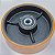 RODA 62 DE PU C/ ROLAMENTO DE ESFERAS P/ 400KG - 150X50MM / R 62 PE / 6X2 - Imagem 2