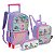 MOCHILA COM RODA MR40482 GLITT+ ESTOJO+LANCHEIRA - Imagem 1