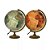 GLOBO TERRESTRE 30CM HISTÓRICO FPH LED BRANCO OURO VELHO - Imagem 1