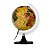 GLOBO TERRESTRE 21CM AQUARELA AMARELO LED BRANCO BASE PRETA - Imagem 3