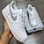 TÊNIS NIKE AIR FORCE 1 LOW SUMMIT WHITE METALLIC SILVER SAIL (COMPLETOS) - Imagem 1
