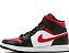 TÊNIS NIKE AIR JORDAN 1 MID WHITE BLACK RED (COMPLETO) - Imagem 3